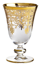 Load image into Gallery viewer, Fine Italian 8 Ounce Wine Glasses 14 Karat Gold Accented (6) - EK CHIC HOME