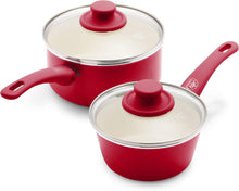 Load image into Gallery viewer, Ceramic Nonstick, 1QT and 2QT Saucepan Pot Set with Lids - EK CHIC HOME