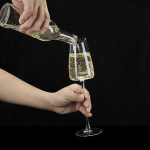 Modern Champagne - Premium Crystal Hand-Blown Long Stem - EK CHIC HOME