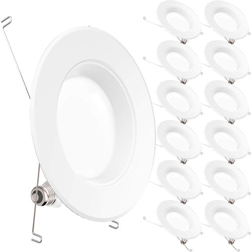 12 Pack 5/6 Inch LED Recessed Downlight - EK CHIC HOME