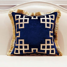 Load image into Gallery viewer, Luxury Decorative Pillow Case with Tassels 20X20 - EK CHIC HOME