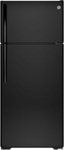 GE  17.5 Cu. Ft. Black Top Freezer Refrigerator - Energy Star - EK CHIC HOME