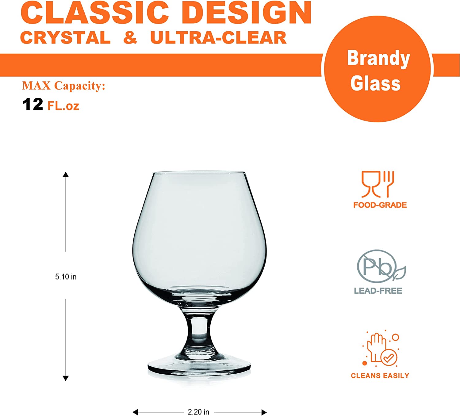 LUXU Beer Glass, 20 oz Can Shaped Beer Glasses Set of 4 -Craft
