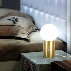 LED USB Side Table/Desk Lamp – Modern Lamp Light-Brass - EK CHIC HOME