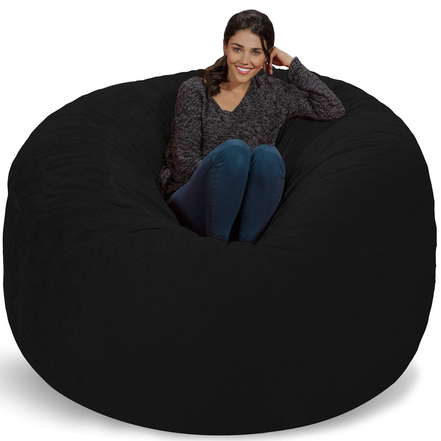 Comfy Sacks 6 Memory Foam Bean Bag Lounger ( Grey )