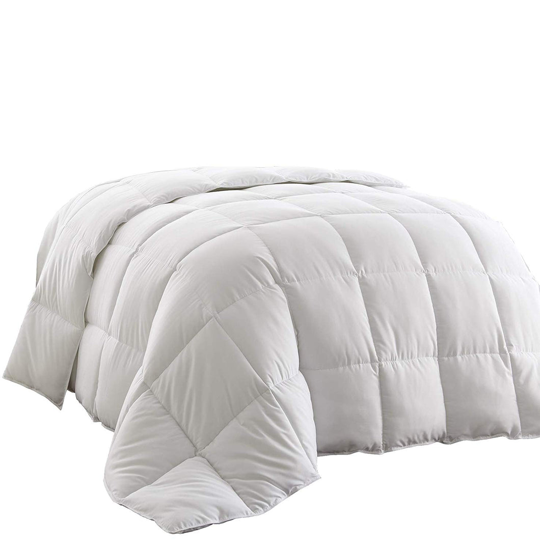 White Goose Down Alternative Comforter with Corner Tab - EK CHIC HOME