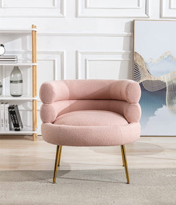 Modern Accent Loveseat Sofa, Upholstered with Tufted Backrest - EK CHIC HOME