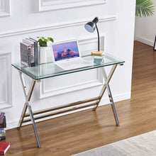 Load image into Gallery viewer, Tempered Glass Computer Desk Modern - EK CHIC HOME