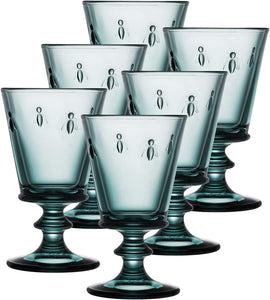 Fine French Glassware Embossed with the iconic Napoleon Bee Design - EK CHIC HOME