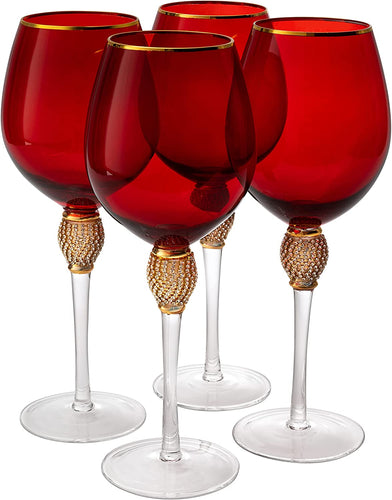 Large Diamond Wine Glasses, 10