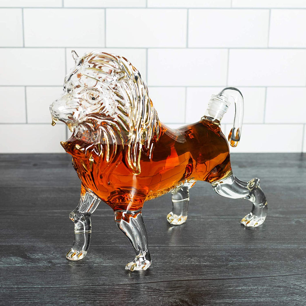Lion Animal Whiskey and Wine Decanter T - EK CHIC HOME