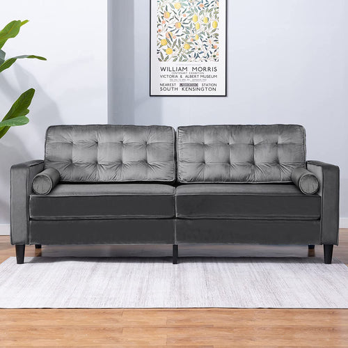 Velvet Loveseat Sofa, 63