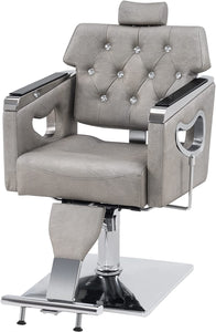 Reclining Salon Chair for Hair Stylist - EK CHIC HOME