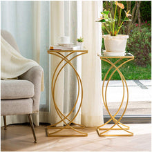 Load image into Gallery viewer, Set of 2 Nesting Coffee Tables- End Tables - EK CHIC HOME