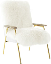 Load image into Gallery viewer, Luxurious Sheepskin Wool Accent Lounge Arm Chair - EK CHIC HOME