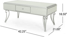 Load image into Gallery viewer, Modern Mirrored Coffee Table with Drawer - EK CHIC HOME