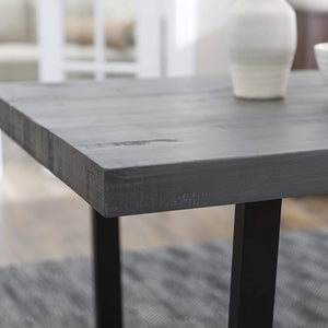 72" Rustic Solid Wood Dining Table - Grey - EK CHIC HOME