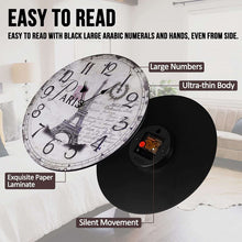 Load image into Gallery viewer, 12’’ Wall Clocks Battery Operated, Silent Non-Ticking Wall Clocks - EK CHIC HOME