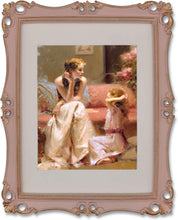 Load image into Gallery viewer, 8x10 Picture Frame Antique  Photo Frames 10 x 8 in Pink with Gold Trim - EK CHIC HOME