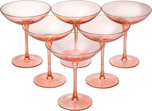 Load image into Gallery viewer, Colored Vintage Glass Coupes 12oz - EK CHIC HOME