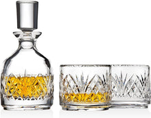 Load image into Gallery viewer, Stackable Whiskey Decanter and Whisky Glasses Dublin 3 pc set - EK CHIC HOME