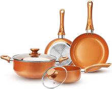 Load image into Gallery viewer, Non-stick Cookware Set 6 Pieces, Ceramic Non-Stick - EK CHIC HOME