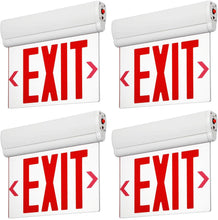 Load image into Gallery viewer, LED Edge Lit Red Exit Sign Single Face with Battery Backup- Pack of 2 - EK CHIC HOME
