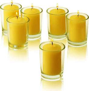 Citronella Votive Candles 15 Hour Burn Time - Pack of 36 - EK CHIC HOME