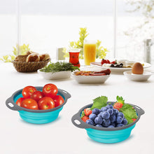 Load image into Gallery viewer, Collapsible Colander Strainer with Handles Set - EK CHIC HOME