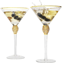 Load image into Gallery viewer, Diamond Collection 2 Piece Stemmed Martini Set - EK CHIC HOME