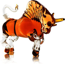 Load image into Gallery viewer, Charging Bull Liquor Decanter Made For Bourbon - EK CHIC HOME