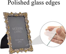 Load image into Gallery viewer, 4x6 Jeweled Vintage Picture Frame with High Definition Glass - EK CHIC HOME