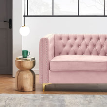 Load image into Gallery viewer, Chesterfield Sofa Couch, Mid Century Modern Button Tufted Velvet Sofa - EK CHIC HOME