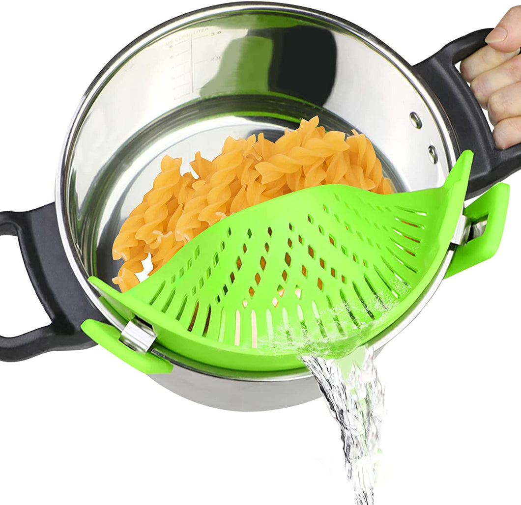 Set of 3 Collapsible Colanders Foldable Strainer - EK CHIC HOME