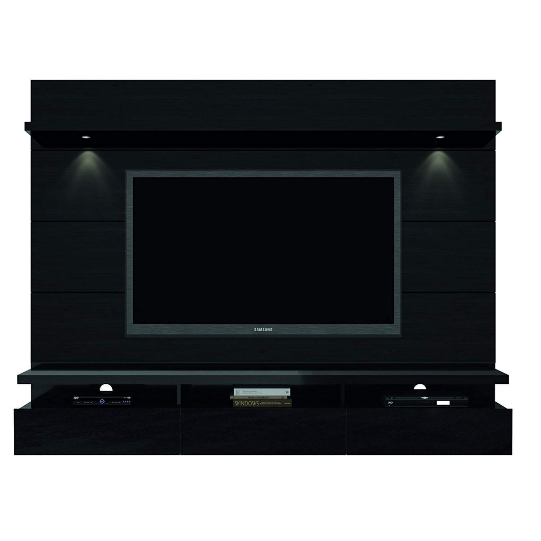 Theater Panel 2.2 Collection TV Stand with Drawers Floating Wall Theater Entertainment Center, 85.62