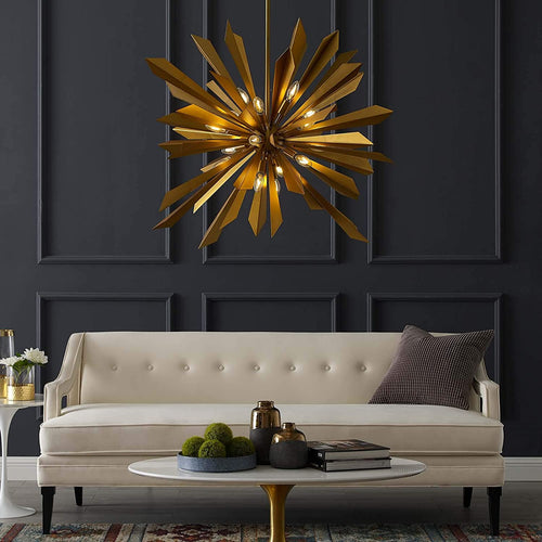 Starburst Ceiling Light Pendant Chandelier - EK CHIC HOME