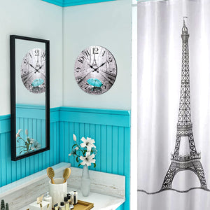 Wall Clock-Paris Decor for Bedroom-Eiffel Tower Decor-12 Inch - EK CHIC HOME