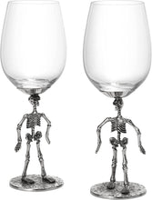 Load image into Gallery viewer, Stemmed Skeleton Wine Glass Set of 2 - EK CHIC HOME