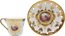 Load image into Gallery viewer, Dinner Set 16pc, 24K Gold &#39;Second Date&#39; Limoges China (White) - EK CHIC HOME