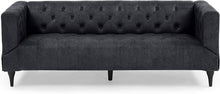 Load image into Gallery viewer, Contemporary Microfiber Upholstered Tufted 3 Seater Sofa - EK CHIC HOME