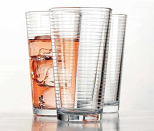 Load image into Gallery viewer, 17 Ounces Cooler Glasses, Set of 4 Ribbed Highball Glasses - EK CHIC HOME