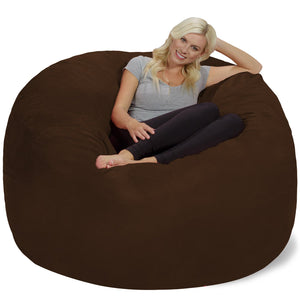 Chill Sack Bean Bag Chair: Giant 6' Memory Foam Furniture Bean Bag - EK CHIC HOME