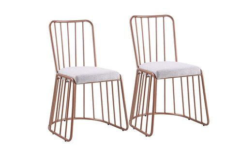 Dining Chairs Set of 2, Fabric Side Chair for Living Room 2 Pieces - EK CHIC HOME