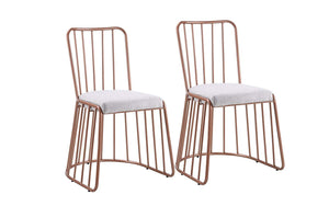 Dining Chairs Set of 2, Fabric Side Chair for Living Room 2 Pieces - EK CHIC HOME