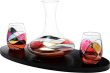 Load image into Gallery viewer, Artisanal Hand Painted Stemless - Rennesance Romantic Stain - EK CHIC HOME