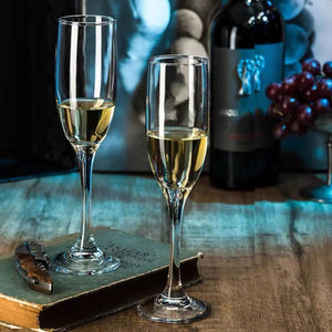 6 oz Champagne Glasses, Champagne Flutes Set of 12 - EK CHIC HOME