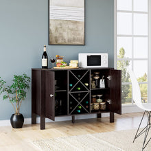 Load image into Gallery viewer, Modern Buffet Cabinet Wine Bar Storage Cabinet with 16-Bottle - EK CHIC HOME