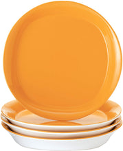 Load image into Gallery viewer, Round and Square 4-Piece Stoneware Salad Plate Set - EK CHIC HOME