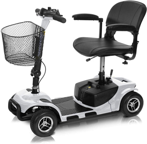 4 Wheel Mobility Scooter - Electric Powered Wheelchair Device - Compact Heavy Duty Mobile for Travel - EK CHIC HOME