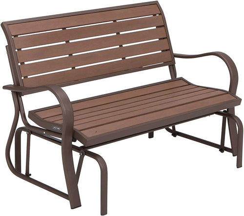 Glider Bench, Harbor Gray - EK CHIC HOME